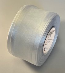 Atlasová jednobarevná stuha s monofilem 4cm/25m