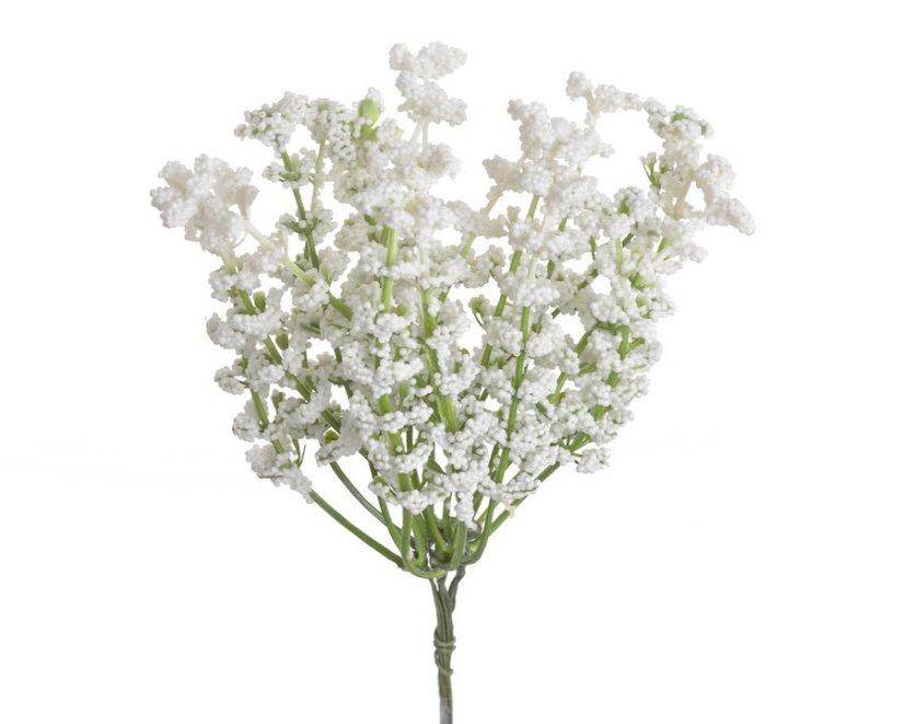 Svazek samostatných větviček s květenstvím podobným vřesu, 17 cm, 6 větviček, barva 37