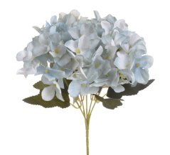 Kytice umělých  hortenzií s lístky dl.celkem 29cm