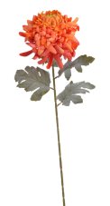 Umělá chryzantéma oranžová 73 cm