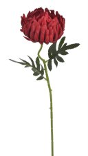 Umělá chryzantema na stonku s listy hlavička 12 cm, dl. 50 cm