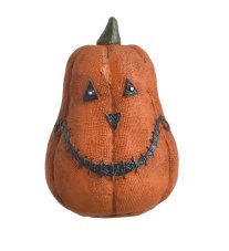 Dekorační dýně Halloween 6 × 9,2 cm – oranžová