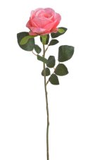 Umělá rozkvetlá růže, hlavička Ø 8cm/celkem dl. 58cm
