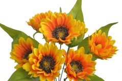 Svazek 7 stonků se slunečnicovými květy a listy