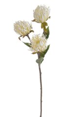 Umělý kvetoucí Leucospermum 3 květy dl. 68cm