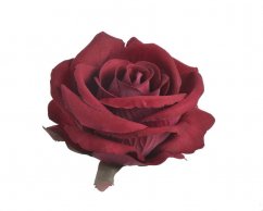 Velká hlavička umělé polorozvité růže 8 cm, 6ks, barva_61
