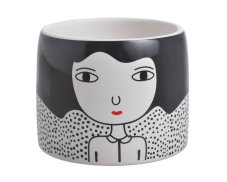 Keramická nádoba se vzorem Ø 11 cm x 8,5 cmH
