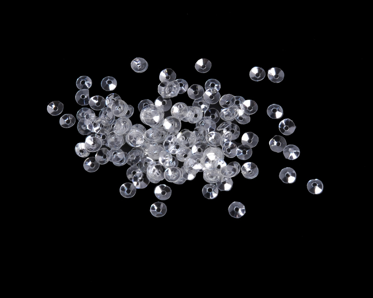 Dekorace - flitry ve tvaru diamantů 0,4cm - 33g