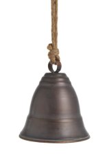 Dekorace kovový zvonek 18,5cm - závěs