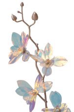 Opalizující umělá orchidej 48 cm