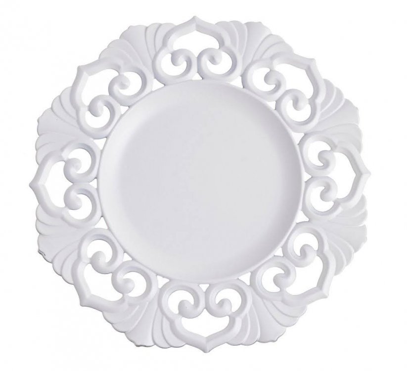 Dekorační plastový talíř se vzorem  Ø 32 x H2cm
