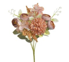Umělá kytice míchaná s rananculusem dl. 32cm