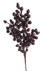Umělá větvička hlohu , kuličky Ø 1,5cm/dl. 80cm