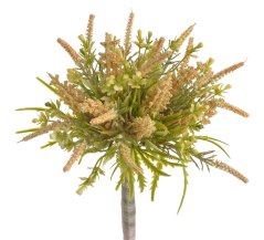 Umělá kytice mix vřesů a jiných travin s doplňky, dl. 34cm_12