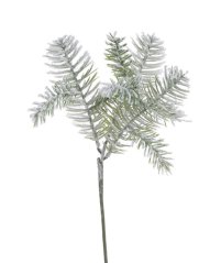 Umělá posněžená smrková větvička dl. 38cm