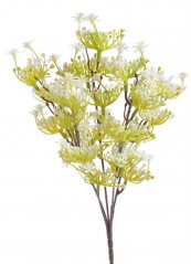 Umělé větvičky polních květů, 32 cm, 5 větviček, barva 01