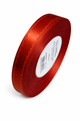 Atlasová jednobarevná stuha se vzorem 1,3cm/20m