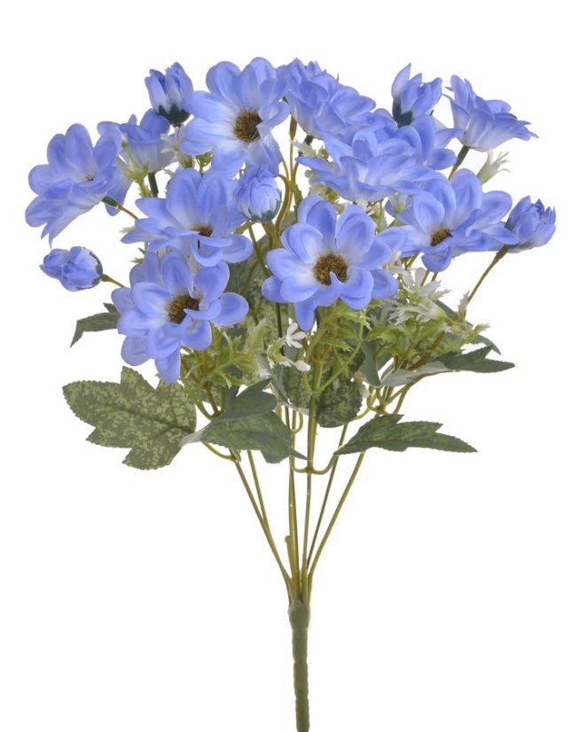 Umělá kytice drobných kvítků 5,5cm/34cm