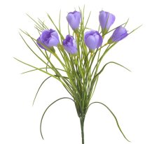 Kytička umělých krokusů - 7 kusů dl. 40 cm