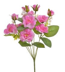Umělá kytice rmini růžiček, květ 5cm dl. 32cm