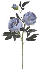 Umělé pivoňky na stonku s listy květ Ø 10 cm, dl.76 cm