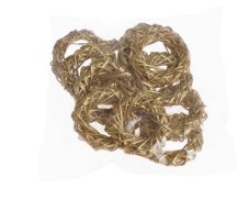 Proutěné věnečky 5cm, 12ks, zlaté