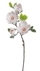 Větvička umělé magnolie s 4 květy dl. 69cm
