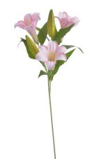 Umělá kvetoucí lilie 3+2,  květ Ø 8cm celkem dl. 53 cm