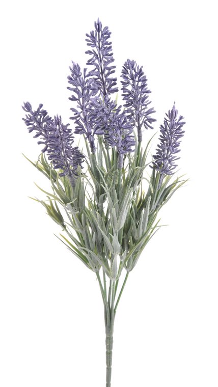 Kytice umělé kvetoucí levandule dl. 34cm - zápich