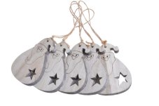Dřevěný výsek - mikuláš, 8 cm, 5 ks, 129CAN71084WW