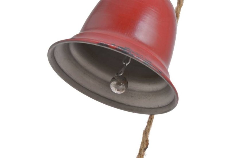 Dekorace 3D z kovových zvonků  (10cmØx12cmH) 64,5cmH - závěs - 2ks