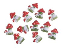 Muchomůrky nálepky 2,5 cm, 12 ks v balení RD19-0460
