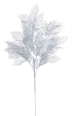 Větvička umělého kapradí 95cm - světle šedivá 07
