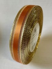 Atlasová stuha s monofilem, metaloplastem a vlascem 15mm/25m