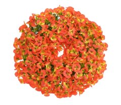 Dekorační věnec z umělých kvetoucích macešek Ø 50cm