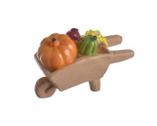 Keramický vozík s dýněmi 6,5cm/3cm/4,5cm