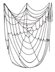 Halloweenská pavučina černá 360 cm