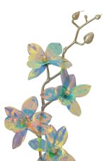 Opalizující umělá orchidej 48 cm