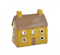 Keramický domek - svícen na light svíčku .11,5cml x 6,5cmW x 12cmH