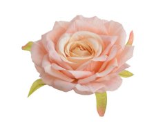 Velká hlavička umělé rozvité růže Ø 8cm, 12ks, barva 03A