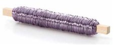 Hladký aranžovací barevný měkký drátek Ø 0.5mm - 50m - lavender blue