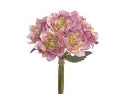 Kytice umělých dahlií, hlavička Ø 10 cm, dl. 30 cm - 7ks