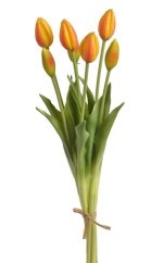 Svazek plastových tulipánů 5ks dl. 43cm