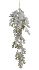 Umělé posněžené smrkové chvojí převis dl. 95cm
