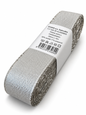 Plátnová stuha Torsade s metaloplastem 25 mm / 10 m
