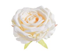 Velká hlavička rozvité umělé růže Ø8cm -  6ks