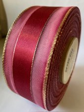 Atlasová stuha s monofilem, metaloplastem a vlascem 4cm/dl. 25m