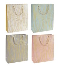 Papírová dárková taška s potiskem mix motivů 26x10x32cm, 12ks
