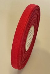 Jednobarevná plátnová stuha s vlascem 1,2cm/25m