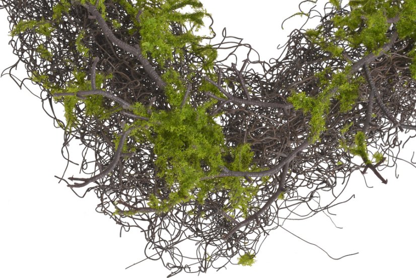 Dekorace rámeček z umělého mechu .38cmLx48cmH..